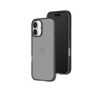 RHINOSHIELD JellyTint Transparent Protective Case Compatible with [iPhone 16] | Exceeds Military Drop Standards, Scratch Resistant, Shockproof, Trendy Colors - Ash Black