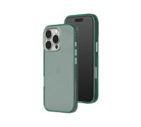 RHINOSHIELD JellyTint Transparent Protective Case Compatible with [iPhone 16 Pro] | Exceeds Military Drop Standards, Scratch Resistant, Shockproof, Camera Control Cutout Design - Moody Green