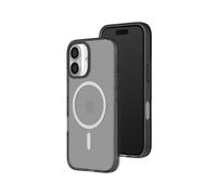 RHINOSHIELD JellyTint Transparent Protective Case Compatible with MagSafe for [iPhone 16] | Superior Magnetic Force, Exceeds Military Drop Standards, Scratch Resistant, Shockproof - Ash Black