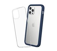 RHINOSHIELD Modular Case compatible with [iPhone 12/12 Pro] | Mod NX - Customizable Shock Absorbent Heavy Duty Protective Cover - Navy Blue