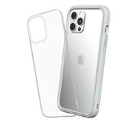 RHINOSHIELD Modular Case compatible with [iPhone 12 Pro Max] | Mod NX - Customizable Shock Absorbent Heavy Duty Protective Cover - Platinum Gray