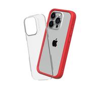 RHINOSHIELD Modular Case Compatible with [iPhone 15 Pro Max] | Mod NX - Customizable Shock Absorbent Heavy Duty Protective Cover 3.5M / 11ft Drop Protection - Red
