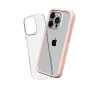 RHINOSHIELD Modular Case Compatible with [iPhone 15 Pro] | Mod NX - Customizable Shock Absorbent Heavy Duty Protective Cover 3.5M / 11ft Drop Protection - Blush Pink
