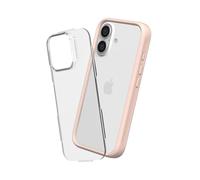 RHINOSHIELD Modular Case Compatible with [iPhone 16] | Mod NX - Customizable Shock Absorbent Heavy Duty Protective Cover 3.5M / 11ft Drop Protection - Blush Pink