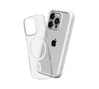 RHINOSHIELD Modular Case Compatible with MagSafe for [iPhone 15 Pro] | Mod NX - Superior Magnetic Pull Force, Customizable Heavy Duty Protective Cover 3.5M / 11ft Drop Protection - White