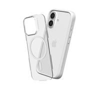 RHINOSHIELD Modular Case Compatible with MagSafe for [iPhone 16 Plus] | Mod NX - Superior Magnetic Pull Force, Customizable Heavy Duty Protective Cover 3.5M / 11ft Drop Protection - White
