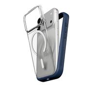 RHINOSHIELD Phone Case Compatible with MagSafe for iPhone 17 Pro | Mod NX - Modular Protective Bumper Case with Backplate, Superior Magnetic, Military Grade Drop Protection - Navy Blue