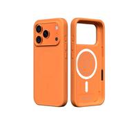 RHINOSHIELD Phone Case Compatible with MagSafe for iPhone 17 Pro | SolidX - Reinforced Shock-Absorbing Protection, Minimal and Slim Design with Military Grade Drop Protection - Neon Orange