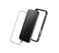 RHINOSHIELD RhinoBuff FPS Precision Kit Compatible with [iPhone 16 Plus] | Gaming Controller Bumper Case with Matte Screen Protector, Sensor Button for PUBG, Optimal Ventilation - Black