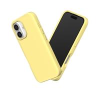RHINOSHIELD SolidSuit Case Compatible with [iPhone 16] | Shock Absorbent Slim Design Protective Cover with Premium Matte Finish, Camera Control Cutout Design - Lemon Custard