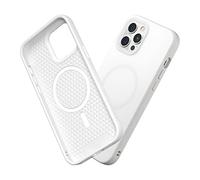 RHINOSHIELD SolidSuit Case Compatible with Magsafe for [iPhone 12/12 Pro] | Shock Absorbent Slim Design Protective Cover with Premium Matte Finish 3.5M / 11ft Drop Protection - Classic White