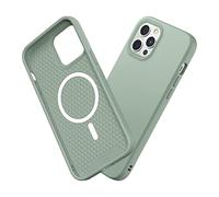 RHINOSHIELD SolidSuit Case Compatible with Magsafe for [iPhone 12/12 Pro] | Shock Absorbent Slim Design Protective Cover with Premium Matte Finish 3.5M / 11ft Drop Protection - Sage Green