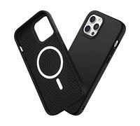 RHINOSHIELD SolidSuit Case Compatible with Magsafe for [iPhone 12 Pro Max] | Shock Absorbent Slim Design Protective Cover with Premium Matte Finish 3.5M / 11ft Drop Protection - Classic Black