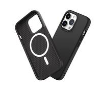 RHINOSHIELD SolidSuit Case Compatible with Magsafe for [iPhone 13 Pro] | Shock Absorbent Slim Design Protective Cover with Premium Matte Finish 3.5M / 11ft Drop Protection - Classic Black