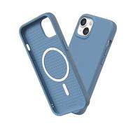 RHINOSHIELD SolidSuit Case Compatible with Magsafe for [iPhone 14 Plus] | Shock Absorbent Slim Design Protective Cover with Premium Matte Finish 3.5M / 11ft Drop Protection - Tide Blue