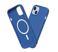 RHINOSHIELD SolidSuit Case Compatible with Magsafe for [iPhone 15 Plus] | Shock Absorbent Slim Design Protective Cover with Premium Matte Finish 3.5M / 11ft Drop Protection - Cobalt Blue