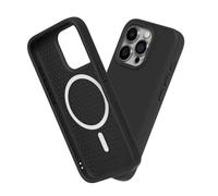 RHINOSHIELD SolidSuit Case Compatible with Magsafe for [iPhone 15 Pro] | Shock Absorbent Slim Design Protective Cover with Premium Matte Finish 3.5M / 11ft Drop Protection - Classic Black