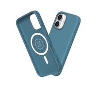 RHINOSHIELD SolidSuit Case Compatible with Magsafe for [iPhone 16 Plus] | Shock Absorbent Slim Design Protective Cover with Premium Matte Finish, Camera Control Cutout Design - Ocean Blue
