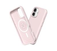 RHINOSHIELD SolidSuit Case Compatible with Magsafe for [iPhone 16 Plus] | Shock Absorbent Slim Design Protective Cover with Premium Matte Finish, Camera Control Cutout Design - Raspberry Sorbet