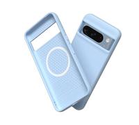 RHINOSHIELD SolidSuit Case Compatible with Magsafe for [Pixel 8 Pro] | Shock Absorbent Slim Design Protective Cover with Premium Matte Finish 3.5M / 11ft Drop Protection - Glacier Blue