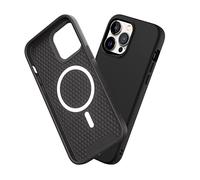 RHINOSHIELD Case Compatible with [iPhone 14 Pro Max] SolidSuit Compatible with Magsafe - Shock Absorbent Slim Design Protective Cover with Premium Matte Finish 3.5M/11ft Drop Protection-Classic Black