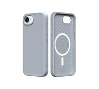 RHINOSHIELD SolidSuit Case Compatible with Magsafe for iPhone 17e / 16e | Shock Absorbent Slim Design Protective Cover with Premium Matte Finish 3.5M / 11ft Drop Protection - Ash Grey