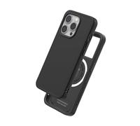 RHINOSHIELD Case Compatible with Magsafe for iPhone 15 Pro Max | SolidX - Reinforced Shock-Absorbing Slim Design Protective Cover with 3.5M / 11ft Drop Protection - Classic Black