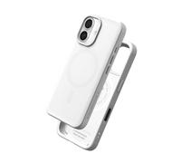 RHINOSHIELD Case Compatible with Magsafe for iPhone 16 | SolidX - Reinforced Shock-Absorbing Slim Design Protective Cover with 3.5M / 11ft Drop Protection - Classic White