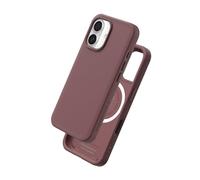 RHINOSHIELD Case Compatible with Magsafe for iPhone 16 | SolidX - Reinforced Shock-Absorbing Slim Design Protective Cover with 3.5M / 11ft Drop Protection - Deep Mauve