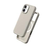 RHINOSHIELD Case Compatible with Magsafe for iPhone 16 | SolidX - Reinforced Shock-Absorbing Slim Design Protective Cover with 3.5M / 11ft Drop Protection - Shell Beige
