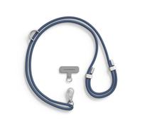 RHINOSHIELD Waterproof and Durable TPU Crossbody Phone Lanyard | Adjustable, Extra loop to hang Airpods, Keys and Card Holders, Durable Strap with Trendy Colors(Landyard Card Included) - Navy Blue
