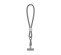 RHINOSHIELD Waterproof and Durable TPU Wrist Phone Lanyard | Easy to Adjust, Charm, Durable Strap, Various Colors(Landyard Card Included) - Fog Gray