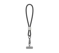 RHINOSHIELD Waterproof and Durable TPU Wrist Phone Lanyard | Easy to Adjust, Charm, Durable Strap, Various Colors(Landyard Card Included) - Black