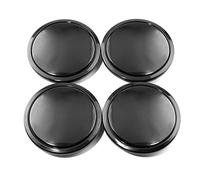 RhinoTuning 2.72" / 69mm Snap-on Wheel Centre Caps Black 4 Pack