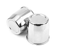 RhinoTuning 2 Pcs Set 3.13" Wheel Centre Cap OD 86mm ID 80mm Centre caps Hub Caps Wheel Hub Centre Covers Hub Covers for 3.13" trailer/truck rims center bore 3.31" tall (Chrome)