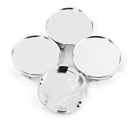 RhinoTuning 4 PCS 54 mm Wheel Center Caps Compatible With Altima Leaf Murano Rogue M45 I30 Prius, OD: 2.13 in / 54 mm ID: 1.95 in / 49.5 mm Silver Hub Caps Wheel Trims