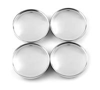 RhinoTuning 4 PCS 60 mm Wheel Center Caps Compatible With 6M21-1003-AA / BE8Z-1130-A, OD: 2.36 in / 60 mm ID: 1.99 in / 50.5 mm Chrome Hub Cap