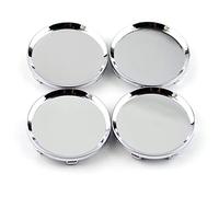 RhinoTuning 4 PCS 64mm wheel hub cap OD 64mm ID 61mm center hub caps wheel caps compatible for 13214658 13204650 13117069(silvery)
