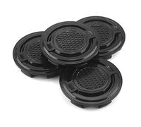 RhinoTuning 4 Pcs 65mm Wheel Centre Cap OD 65mm ID 59mm Centre caps Hub Caps Wheel Hub Centre Covers Hub Covers for BR3Z-1130-B(Black)
