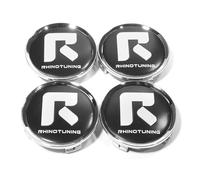 RhinoTuning 4 PCS 74 mm Private Brand Stickers Wheel Center Caps Compatible With Series B C E G M R S, OD: 2.91" / 74 mm ID: 2.74" / 69.5 mm Black Hub Caps Wheel Trims