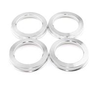 Rhinotuning 4 x centring rings, diameter 73.1 mm, diameter 54.1 mm, silver aluminium
