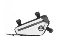 Rhinowalk Bicycle Triangle Bag Cosmopolis Series Lightweight Urban Bike Frame Bag Pack Under Top Tube Pouch Cycling Accessories(White)