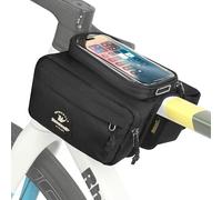 Rhinowalk Bike Frame Top Tube Bag with Touchable Phone Holder Side Pockets Bicycle Bag with Sensitive Touch Screen
