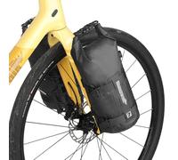 Rhinowalk Bike Front Fork Bag Waterproof Bicycle Pannier Bag Rack Pouch for Mountain Bike E-Scooter Long Distance Riding Package Cycling Accessories Black Color (7L, 1pc only)