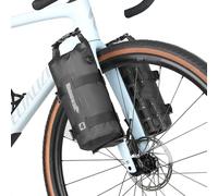 Rhinowalk Bike Front Fork Bag Waterproof Bicycle Pannier Bag Rack Pouch for Mountain Bike E-Scooter Long Distance Riding Package Cycling Accessories Black Color (4L, 1pc only)