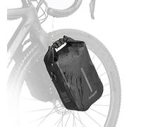 Rhinowalk Bike Front Pannier Fork Bag - Waterproof Bicycle Rack and Shoulder Bag for E-Scooter Mountain Bike Accessories - Black, 4L