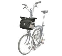 Rhinowalk Bike Handlebar Bag for Brompton Folding Bike Quick Release Bicycle Front Bag with Shoulder Strap Rain Cover for Urban Cycling