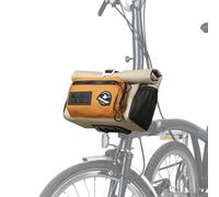 Rhinowalk Bike Handlebar Bag for Brompton Folding Bike Quick Release Bicycle Front Bag with Shoulder Strap Rain Cover for Urban Cycling