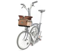 Rhinowalk Bike Handlebar Bag for Brompton Folding Bike Quick Release Bicycle Front Bag with Shoulder Strap Rain Cover for Urban Cycling