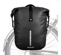 Rhinowalk Bike Pannier Bag Waterproof 18L Bicycle Cargo Rack Saddle Bag Laptop Backpack for Professional Cycling Accessories-Black
